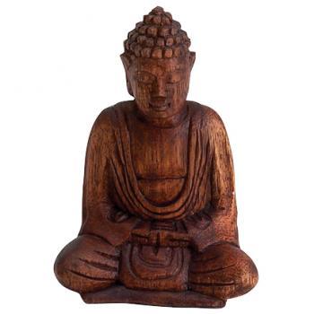 Buddha, Seated 5 inch. Wood