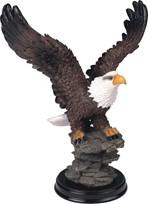 Eagle, on Wooden Base 7in. H.