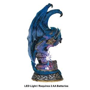 Dragon, Blue with LED 12in.