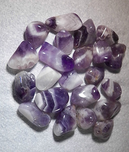 AMETHYST/CHEVRON - TUMBLED