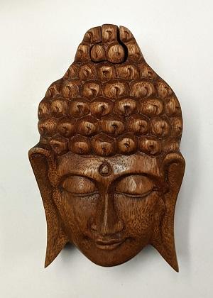 Box, Wood Puzzle-Buddha Head