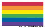 Sticker, Mini Pride Flag