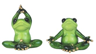 Frog, Green Yoga 3-3/8in. High