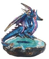 Incense holder, Blue Dragon Tray 3in. high