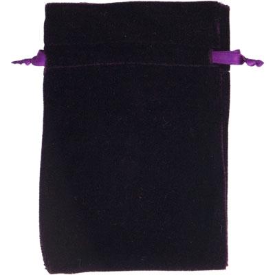 Bag, Velvet 6x9 Purple Unlined