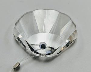 Crystal, 28mm Seashell Clear