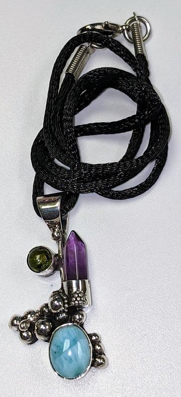 Necklace, Amethyst Point, Lari