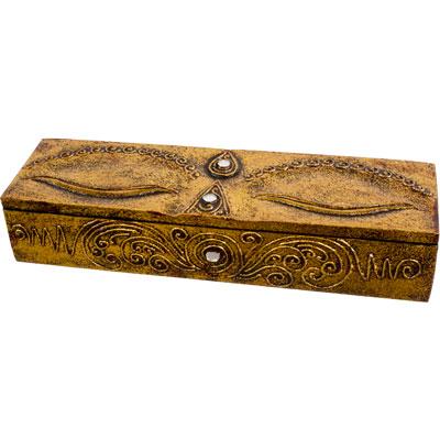 Box, Wood, Eye of Buddha
