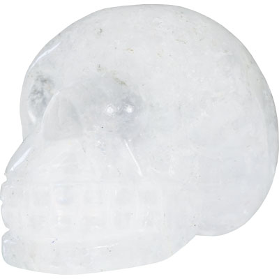 Skull, Quartz/Clear, 1-2in.