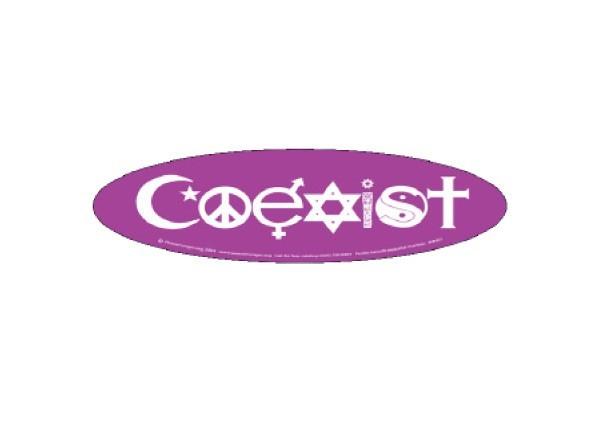 Sticker, Bumper Coexist