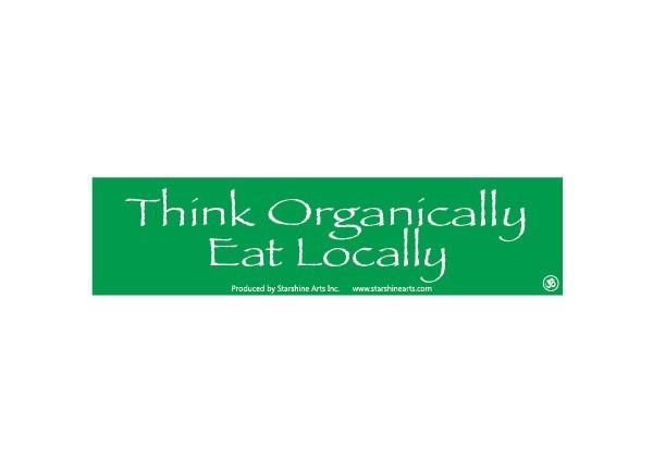 Sticker, Bumper Think Organica