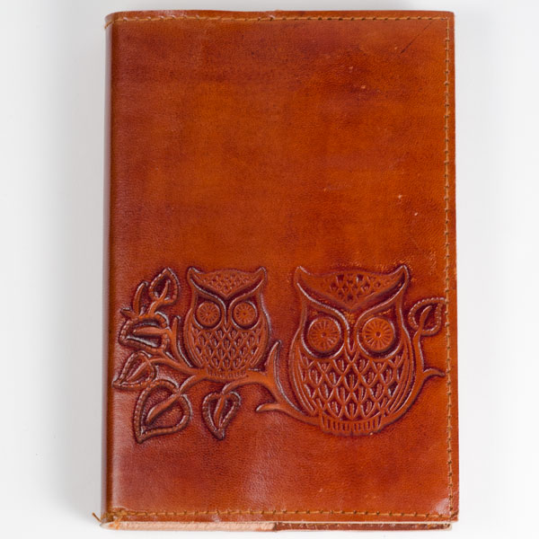 Journal, Leather-Owls on Twig