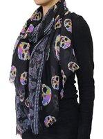 Scarf, Skull Polyester Woven A