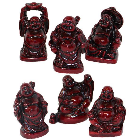Buddha, Red Resin 2in.