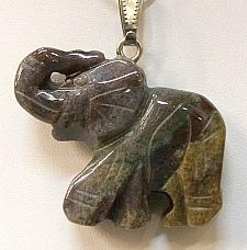 Pendant, Stone Elephant