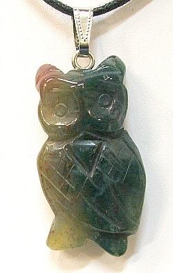 Pendant, Stone Owl