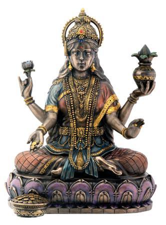 Lakshmi, Bronze 7in.