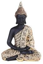 Buddha, Meditating, Gld/Blk, 9