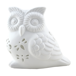 Candle Holder, Owl,Translucent Porcelain