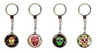 Keyring, Sugar Skull Flowers