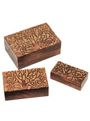 Box, Mango Wood, Tree of Life