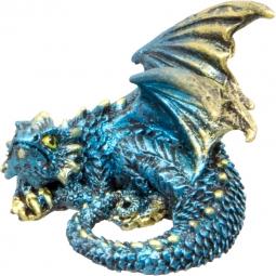 Figurine, Dragon, Blue, 1.75i