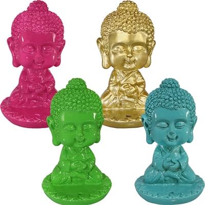 Incense Holder, Baby Buddha Bright Colors