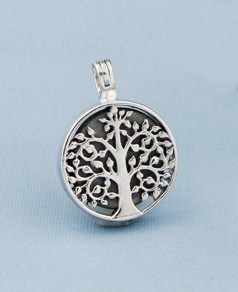 Pendant, Tree of Life Aromatherapy Locket in sterling silver