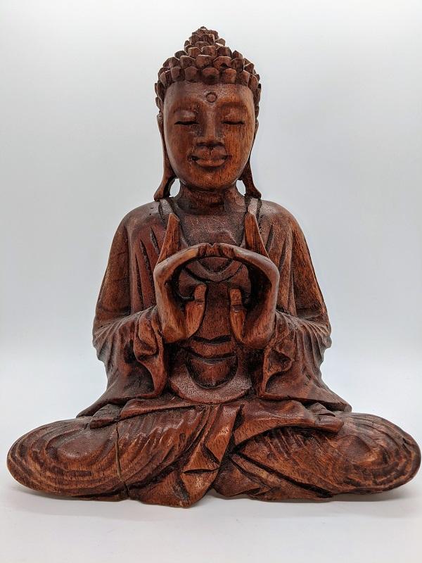 Buddha, Sitting 16in. H. Wood