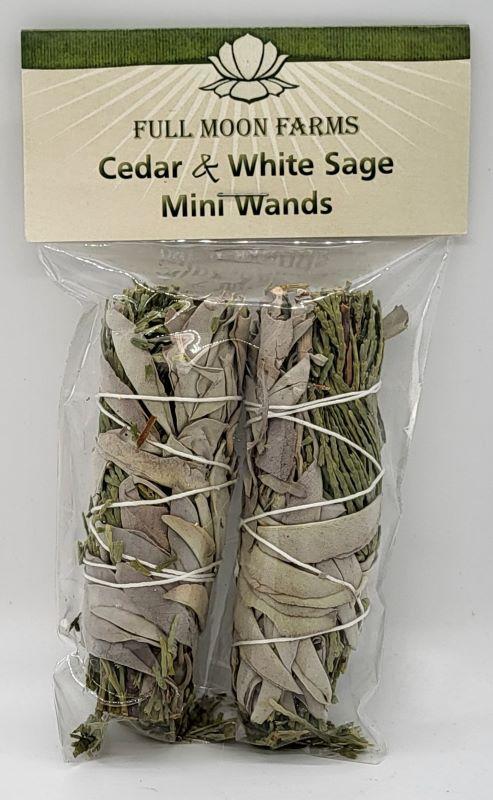 Cedar & White Sage- Mini Wands