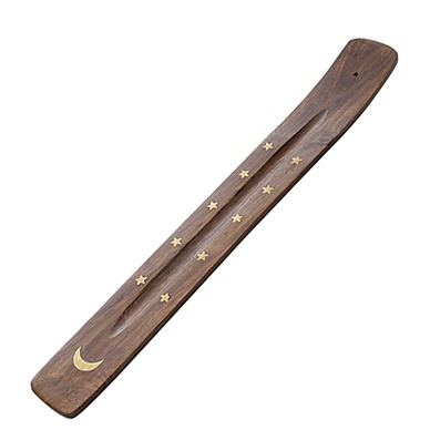 Incense Holder, 10in. Wood Inlay Tray