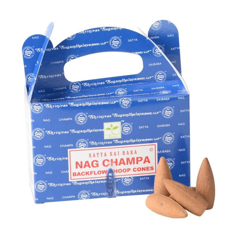 Incense Cones, Backflow, Nag Champa / 24 Cones