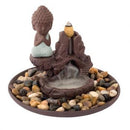 Incense Holder, Backflow Praying Buddha w/Bridge, Cone Burner