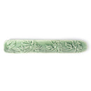 Incense Holder, Ceramic Chrysanthemum Green Embossed