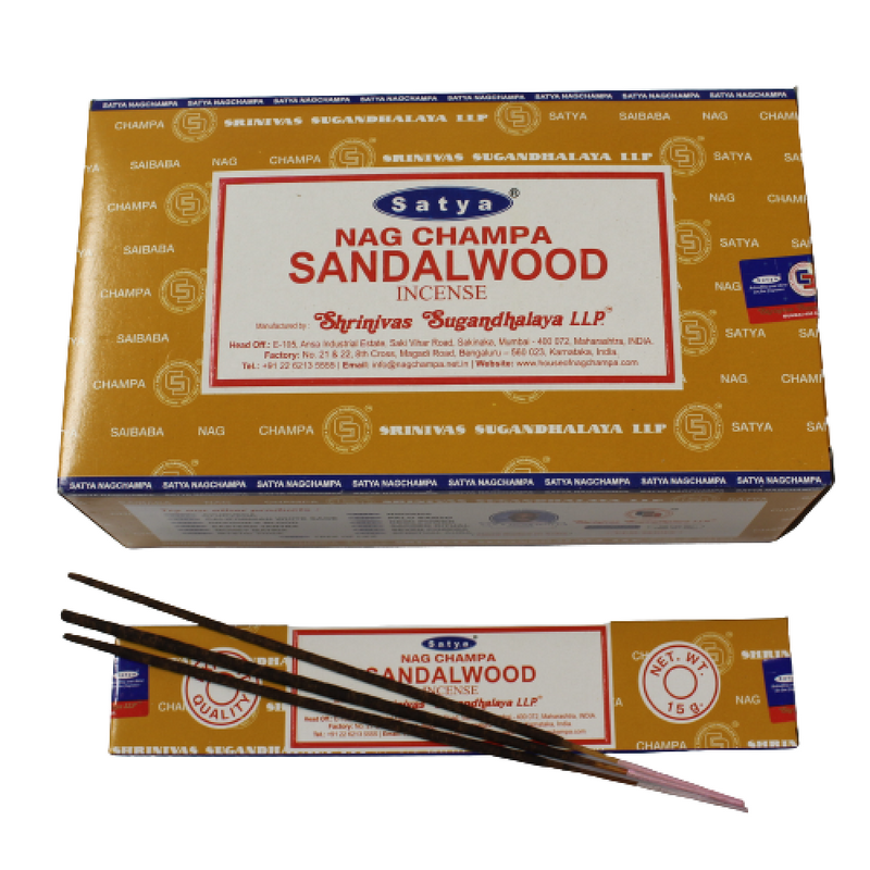 Incense, Nag Champa Sandalwood 15gr Sticks