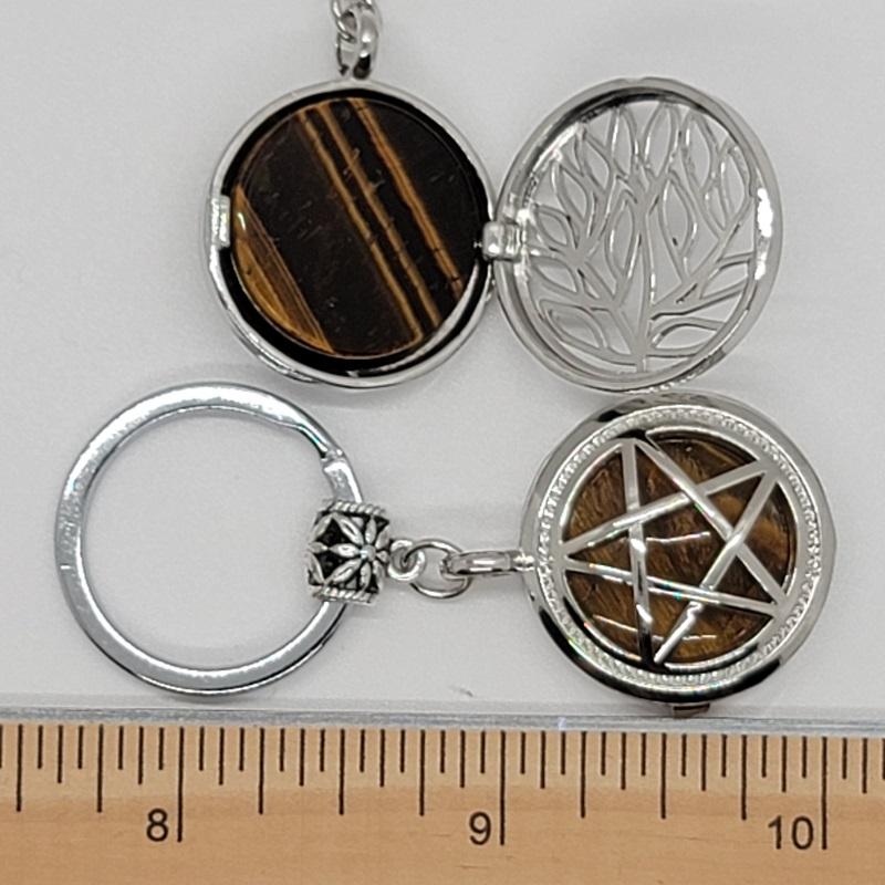 Keychain, Symbols w/Stone - ForHeavenSake