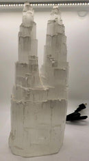 Lamp, Selenite Twin Tower Electric