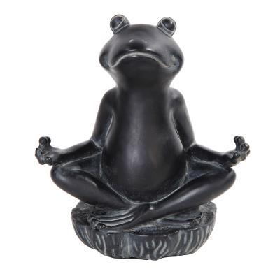 Meditating Frog Figurine