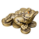 Money Frog, Gold w/Coin 2.75in