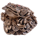 Money Frog, Resin Gold w/coin