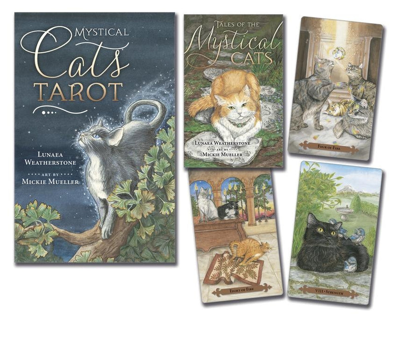 Mystical Cats Tarot Deck Set