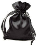 Pouch, Satin 3 x 4 - Black