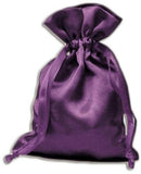 Pouch, Satin 3 x 4 - Purple Drawstring
