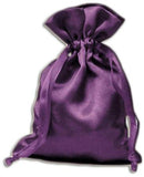 Pouch, Satin 3 x 4 - Purple Drawstring