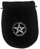 Pouch, Velvet 6 x 8 Pentagram w/silver satin lining