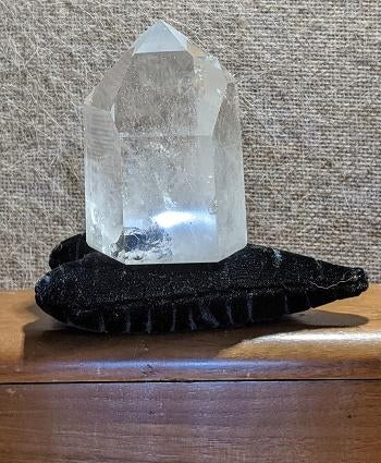 Quartz/Clear - Polished Point Dow - or - Transmuter Crystal with Imprint.