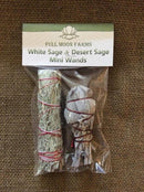 Sage, White Sage & Desert Sage 4" mini wands