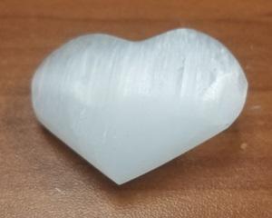 Selenite Heart, 2-2.5 inches