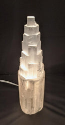 Selenite Tower Lamp 11-13in.