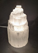 Selenite Tower Lamp 6-7 in. Tall